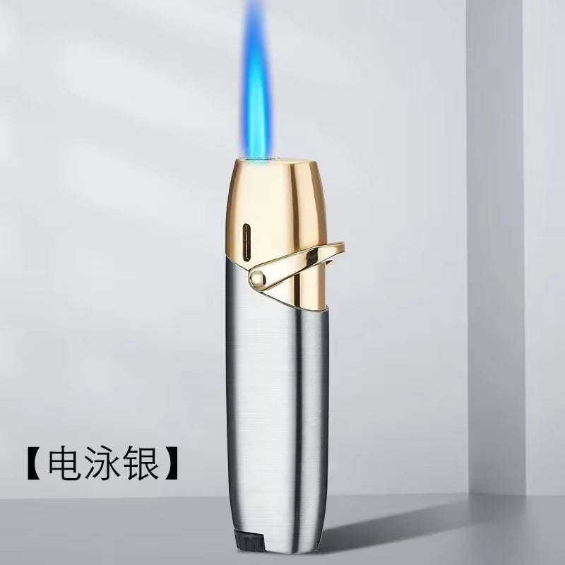 NEW Creative Outdoor Windproof Metal Pink Flame Lighter Arm Ignition Spray Butane Gas Lighter Fashionable Smoking Gift (No Gas)