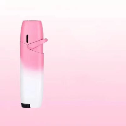 NEW Creative Outdoor Windproof Metal Pink Flame Lighter Arm Ignition Spray Butane Gas Lighter Fashionable Smoking Gift (No Gas)