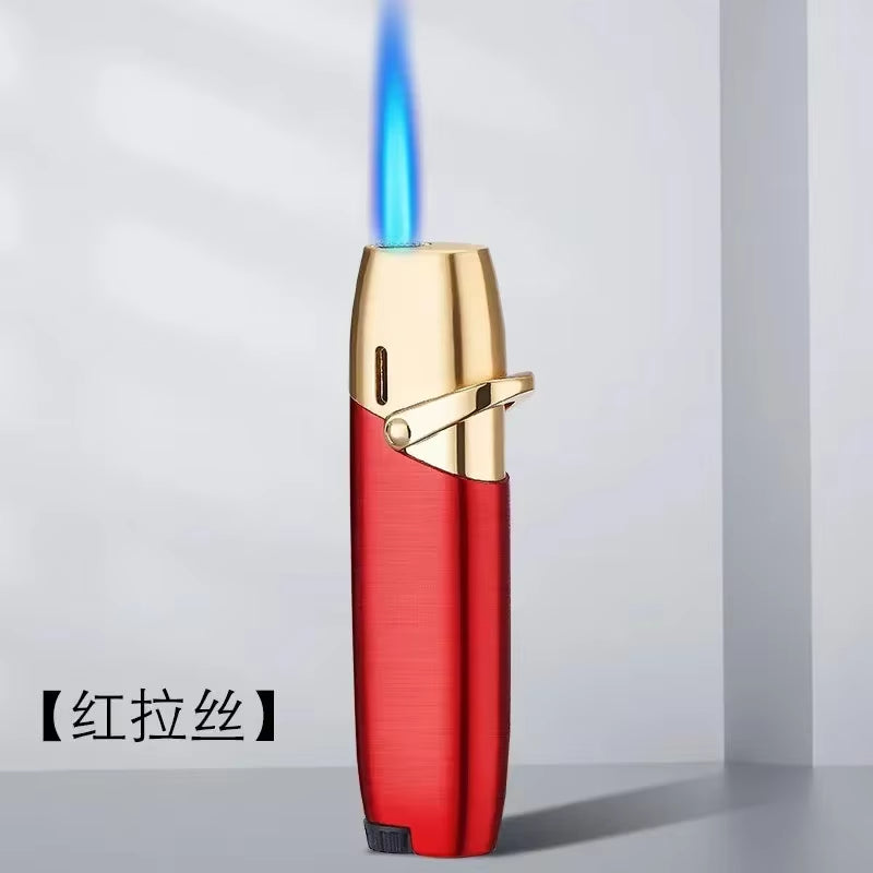 NEW Creative Outdoor Windproof Metal Pink Flame Lighter Arm Ignition Spray Butane Gas Lighter Fashionable Smoking Gift (No Gas)