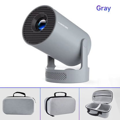 Projector HY300 PRO + 8K Android 14 Dual Wifi6 Allwinner H726 BT5.4 1080P 1280*720P Home Cinema Outdoor Projetor