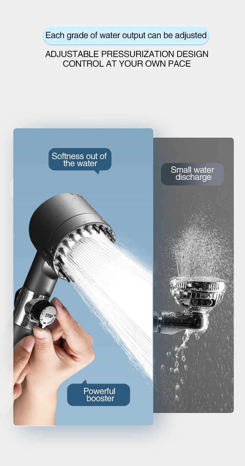 SHOWER HEAD WITH MASSAGE BRUSH