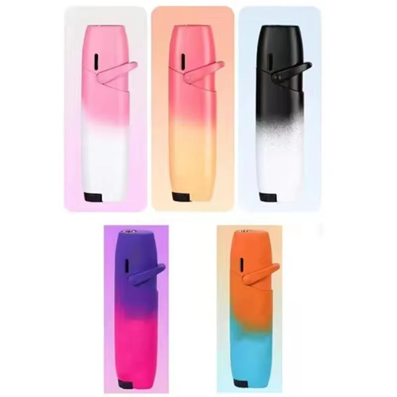 NEW Creative Outdoor Windproof Metal Pink Flame Lighter Arm Ignition Spray Butane Gas Lighter Fashionable Smoking Gift (No Gas)