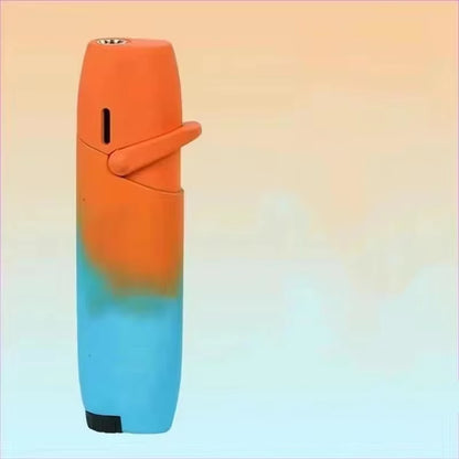 NEW Creative Outdoor Windproof Metal Pink Flame Lighter Arm Ignition Spray Butane Gas Lighter Fashionable Smoking Gift (No Gas)