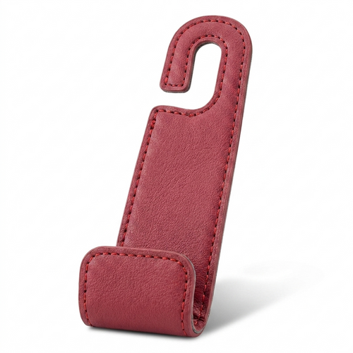 Car headrest hooks, front view