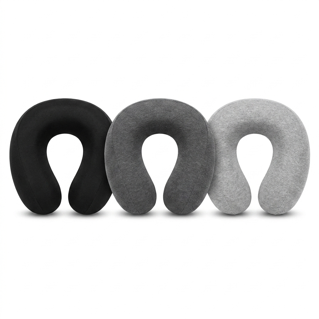 Memory foam travel pillow, colour options